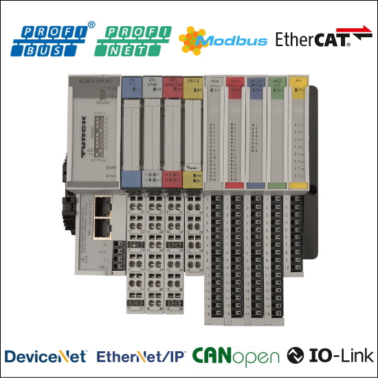 IO-Link 対応 モジュラー型 端子台式 リモートI/O　BL20シリーズ